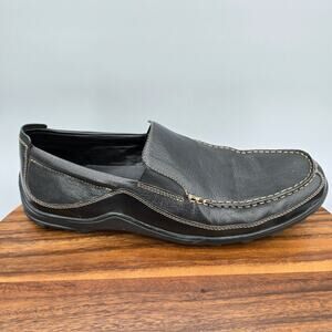Cole Haan Shoes Mens 14 M Black Leather Tucker Venetian Moc Toe Casual Loafers